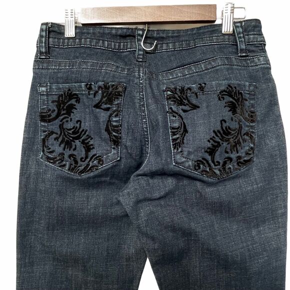 LEE Bootcut Blue Jeans Women's Size 8 Inseam 30" Slender Secret Low-Rise Stretch - Picture 9 of 12